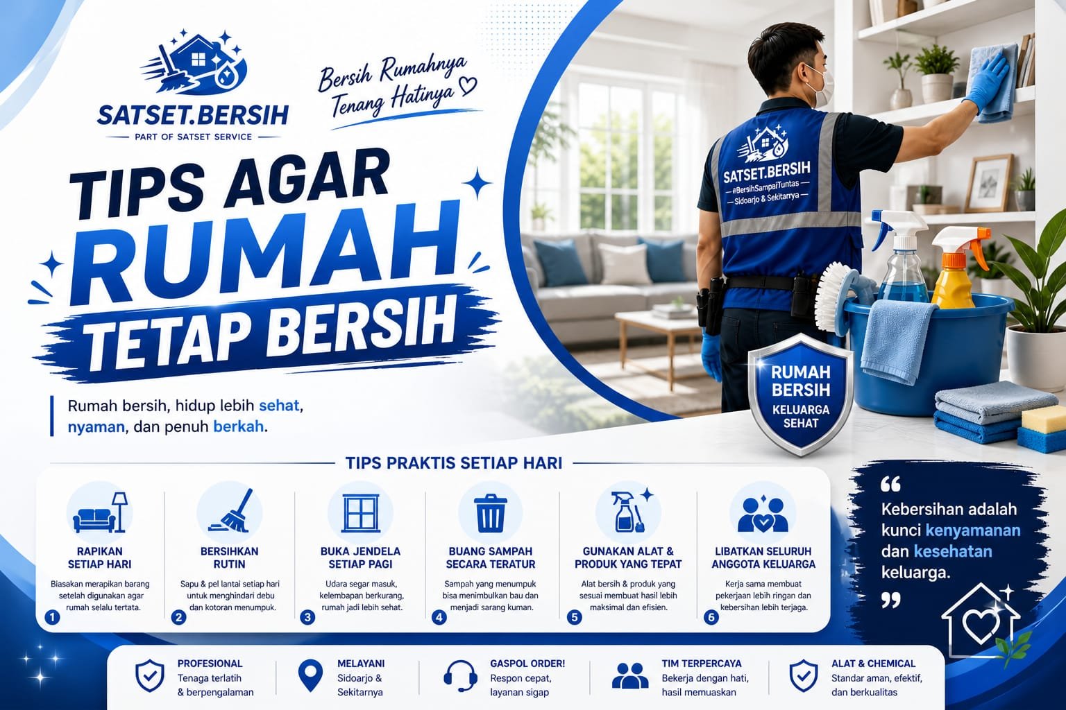 Tips rumah bersih